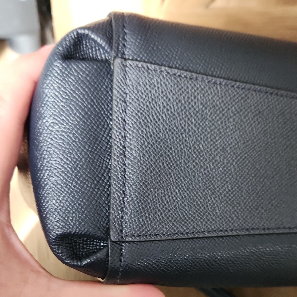 Coach Dark Blue Leather Shoulder Bag - Picture 14 of 16